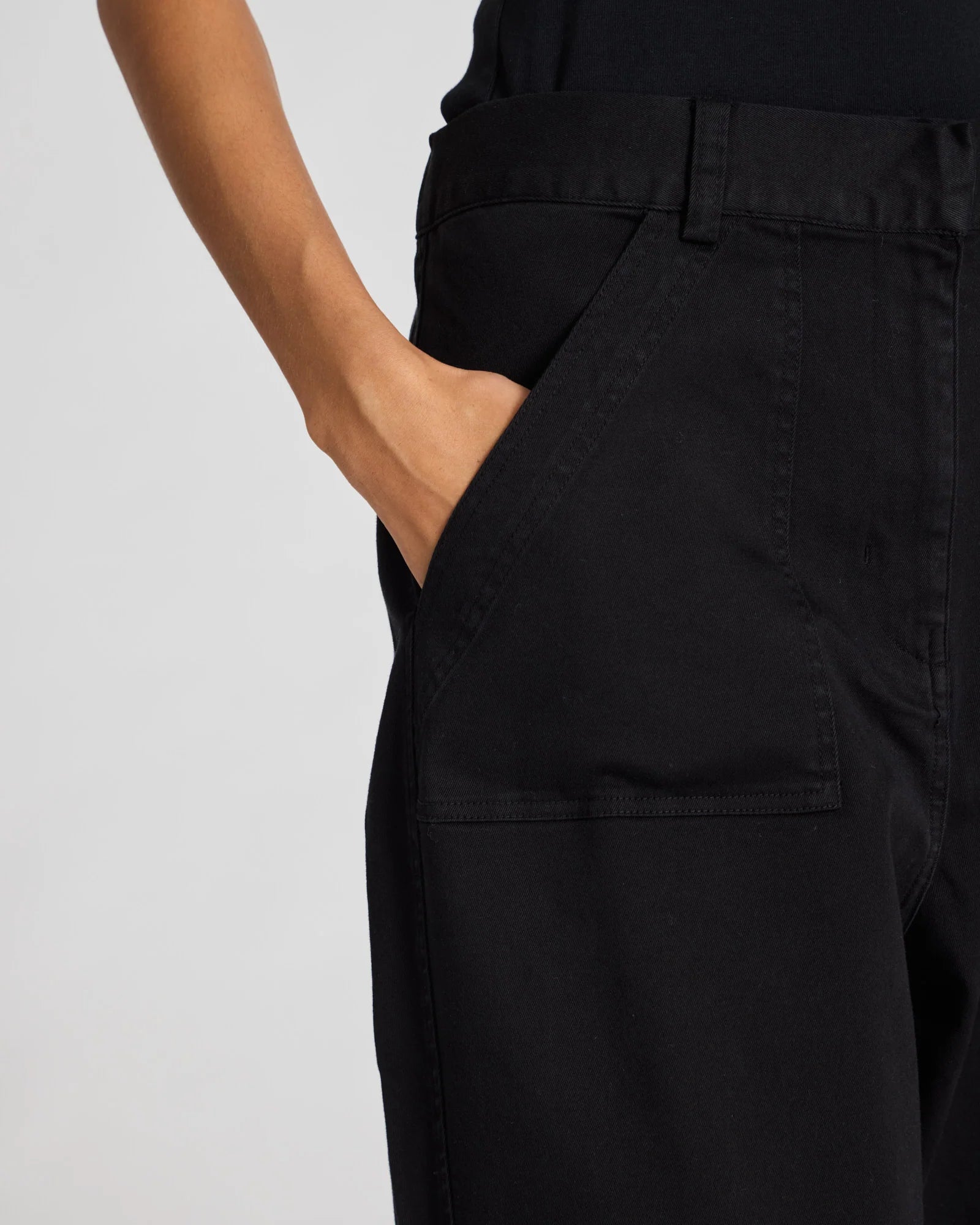 GAI+LISVA Tinne Twill Pant | Black