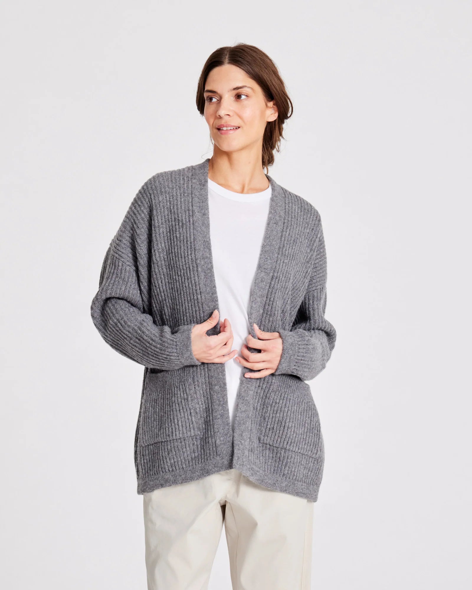 GAI+LISVA Mette Cardigan | Grafitti Grey Melangé