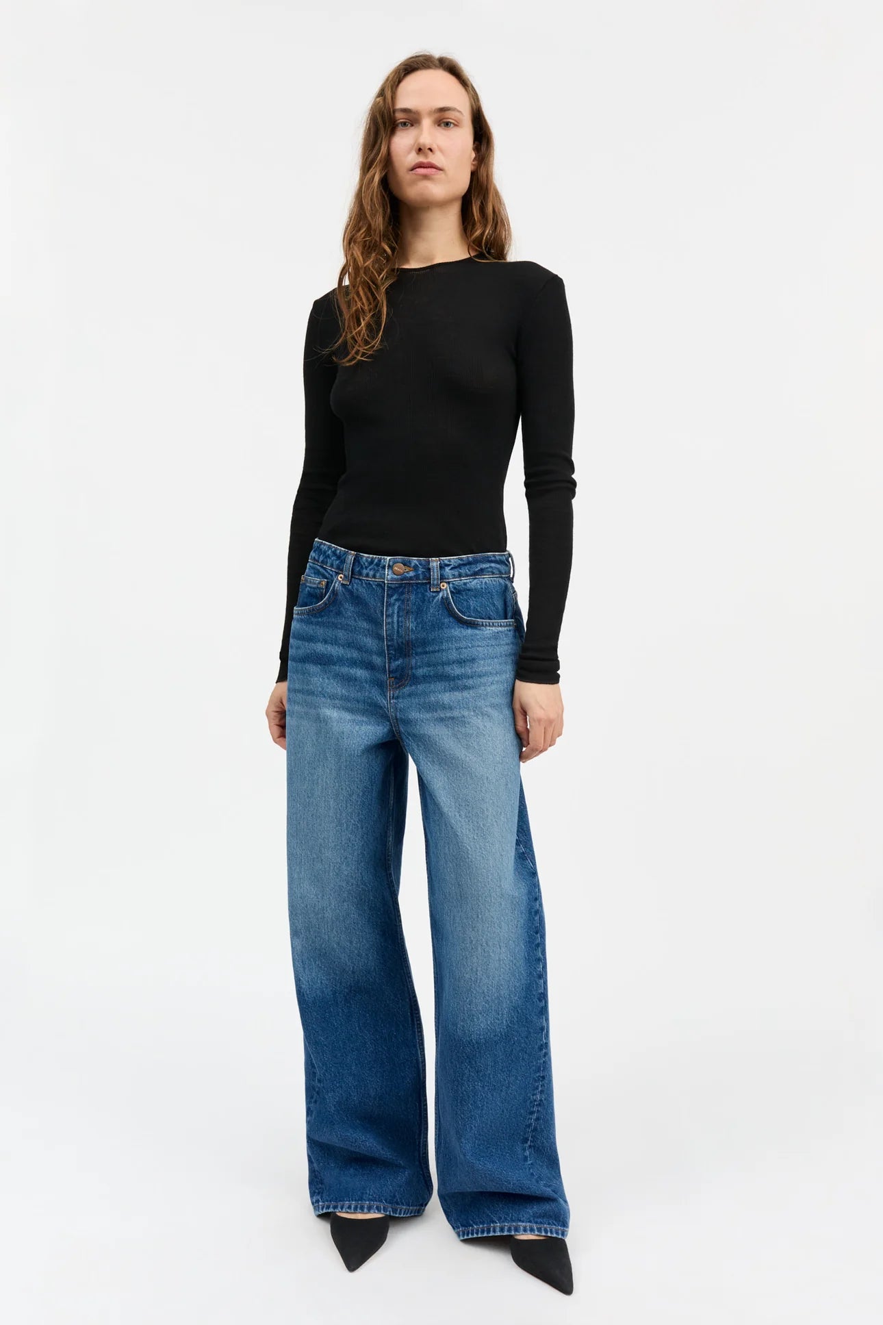 Skall Studio Willow Wide | Vintage washed blue