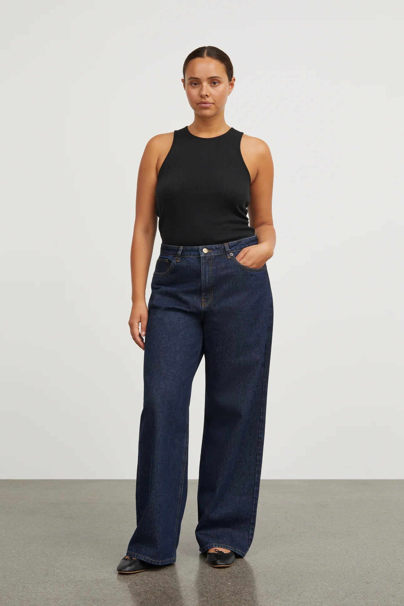 Skall Studio Willow Wide Jeans Indigo Blue