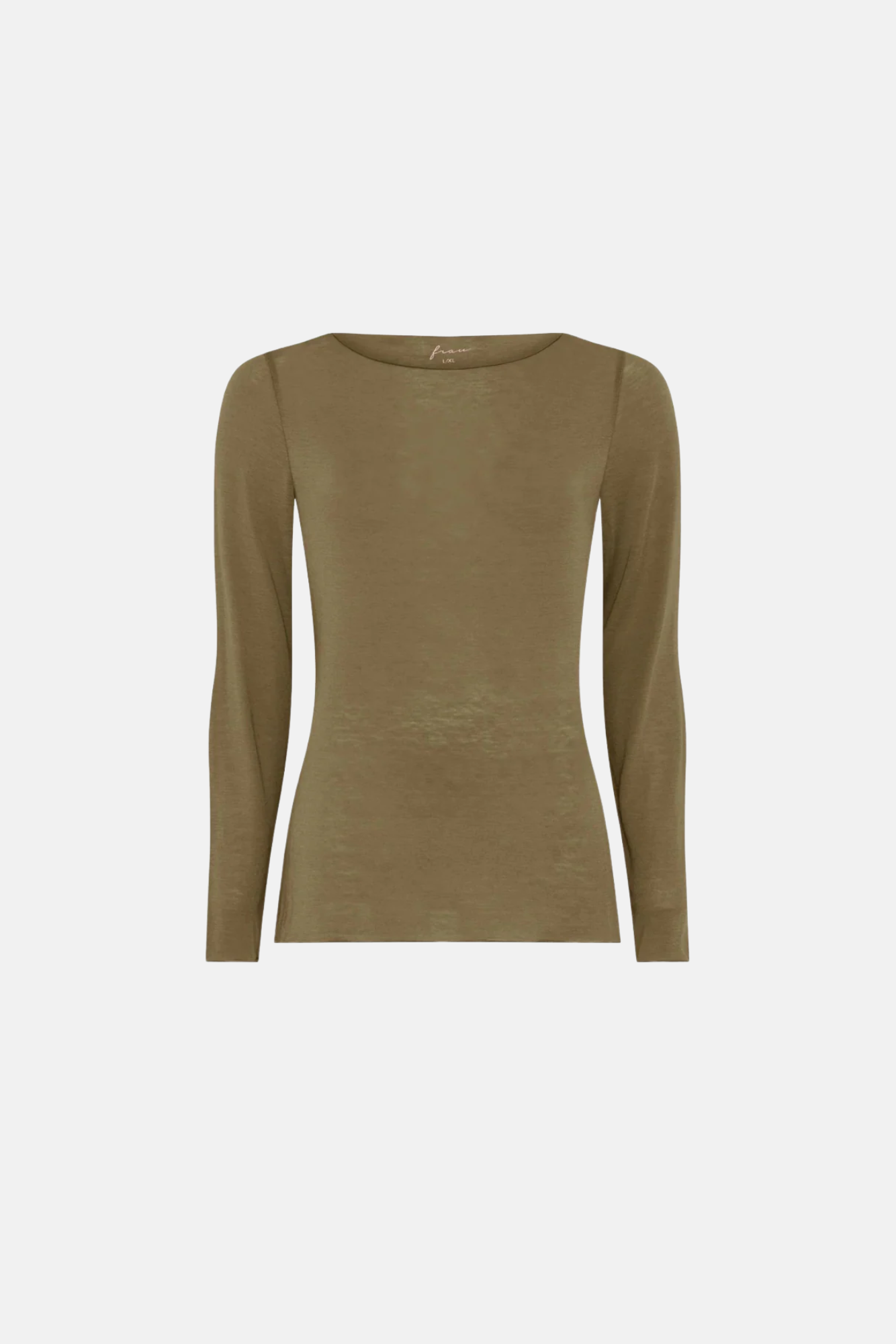 Frau Lima Boatneck Top | Military Olive